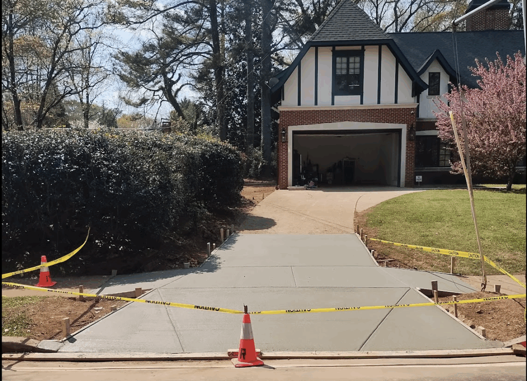 atlanta-concrete-driveway